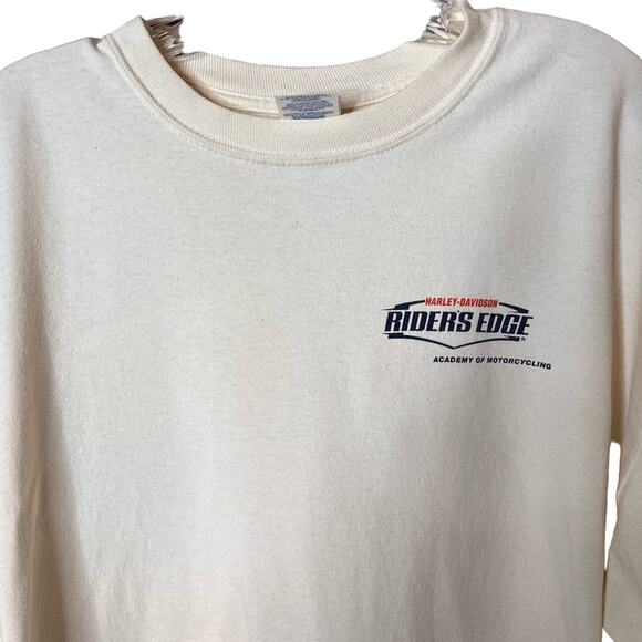 Harley Davidson Riders Edge Academy Of Motorcycle Long Sleeve Graphic T-Shirt XL - Picture 2 of 9